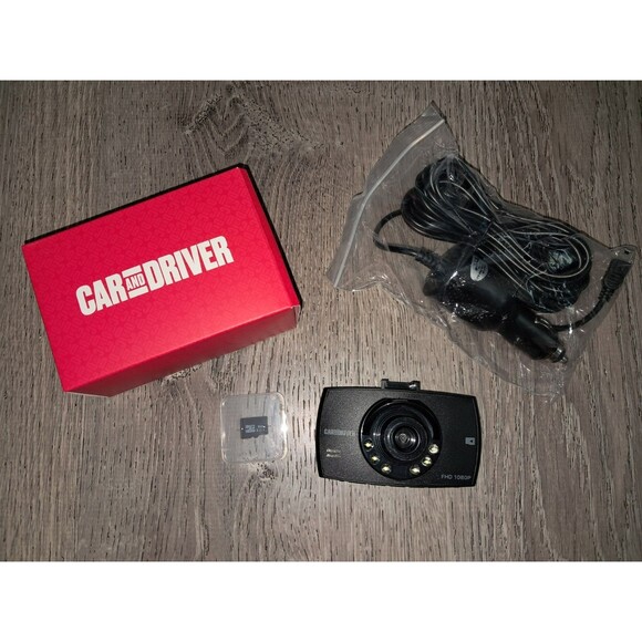 Car and Driver 1080P HD Dash Cam with Wide Angle Lens-Lightweight SD Card - Picture 1 of 5